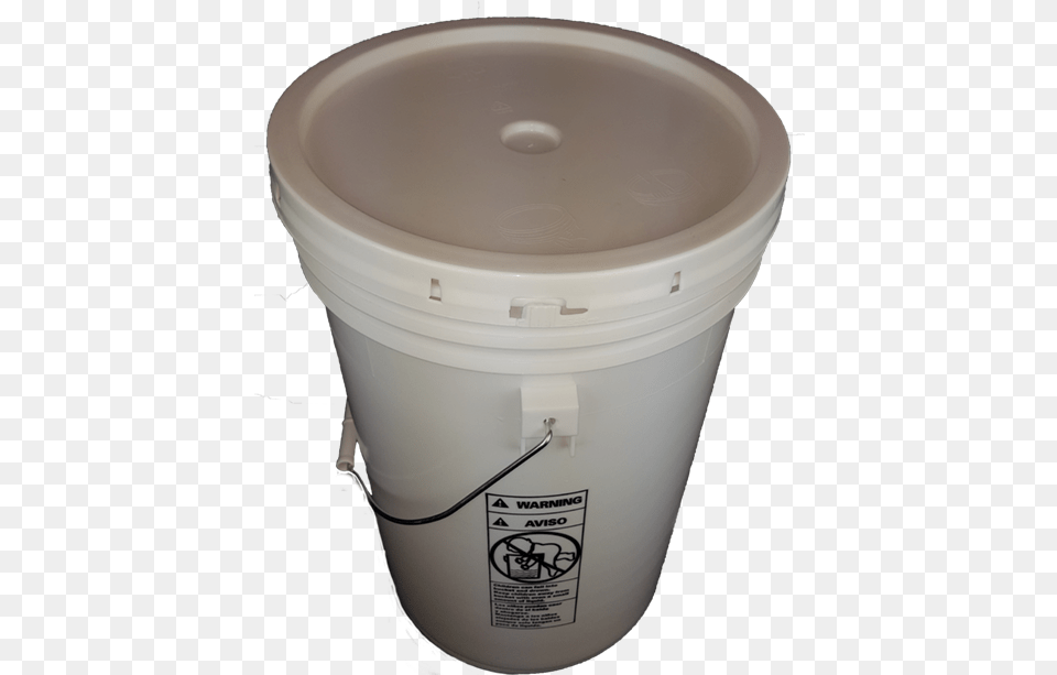 Gallon Round Plastic Bucket With Wire Bale Handle Round Bucket, Beverage, Milk Free Transparent Png