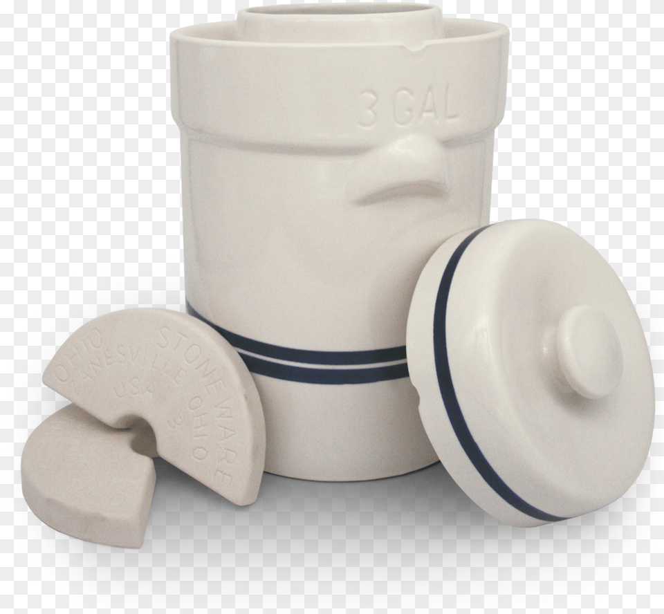 Gallon Water Seal Fermentation Crock Starter Kit Ceramic, Pottery, Jar, Art, Porcelain Png Image