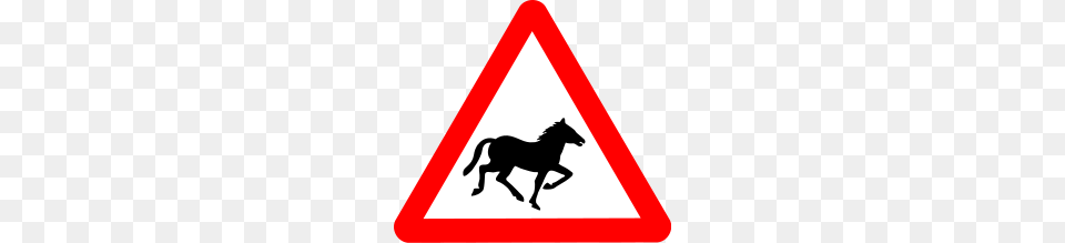 Gallop Along With Horse Clip Art, Sign, Symbol, Road Sign, Animal Free Png