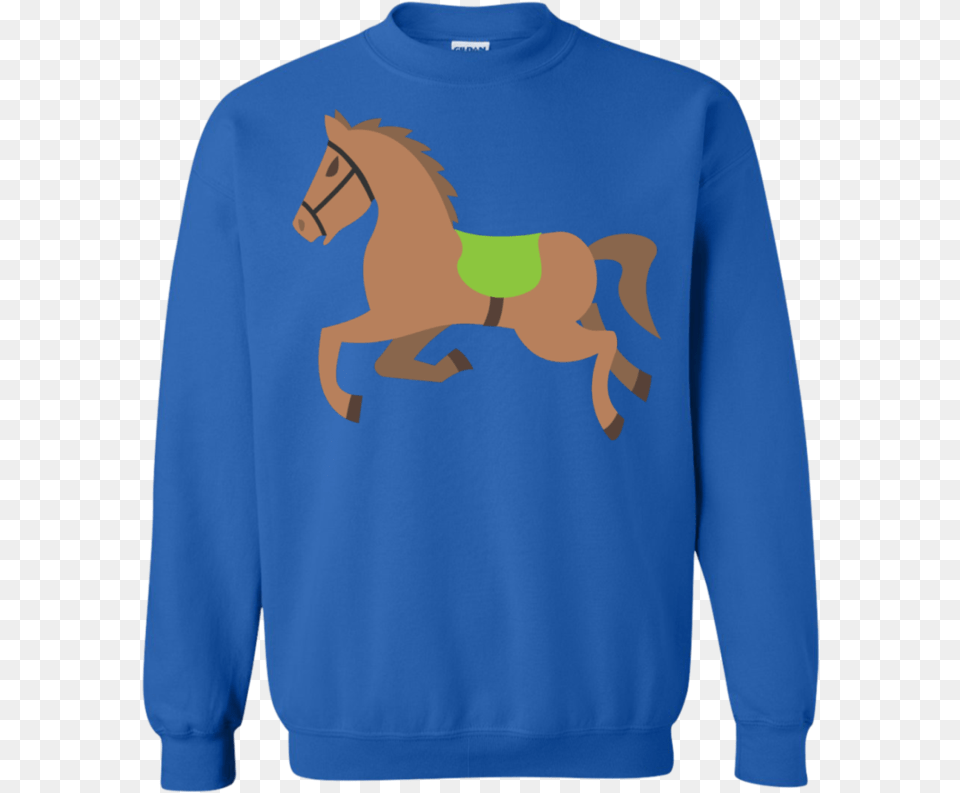 Galloping Horse Emoji Sweatshirt Toyota Celica Christmas Jumper, Sweater, Clothing, Knitwear, Person Free Transparent Png