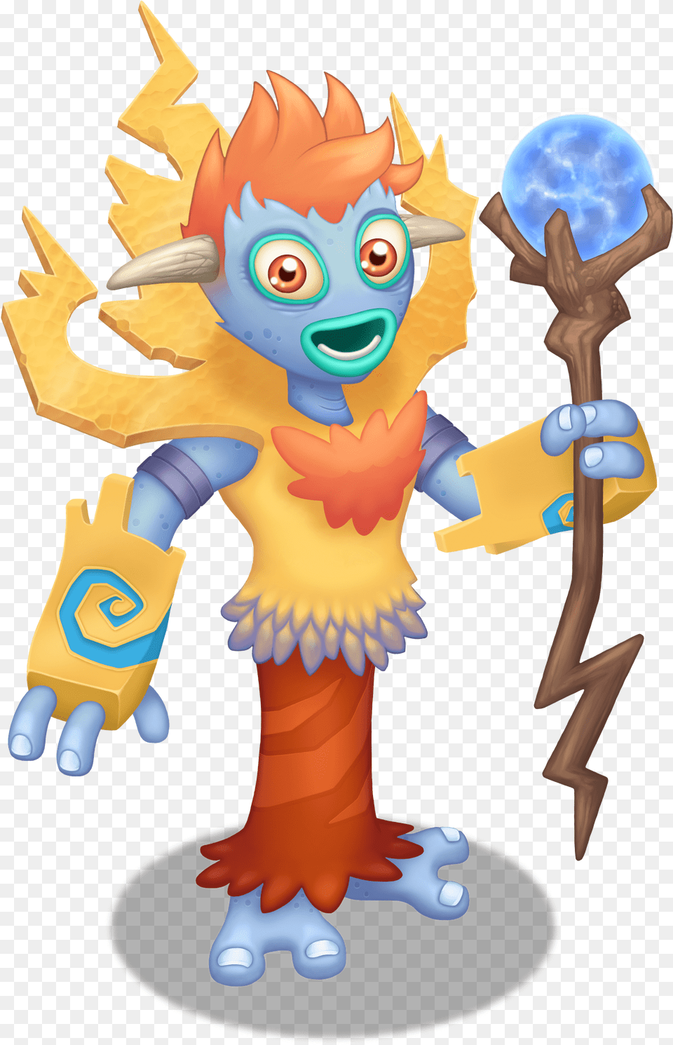 Galvana Holding Magical Stick My Singing Monsters Celestial, Baby, Person Png