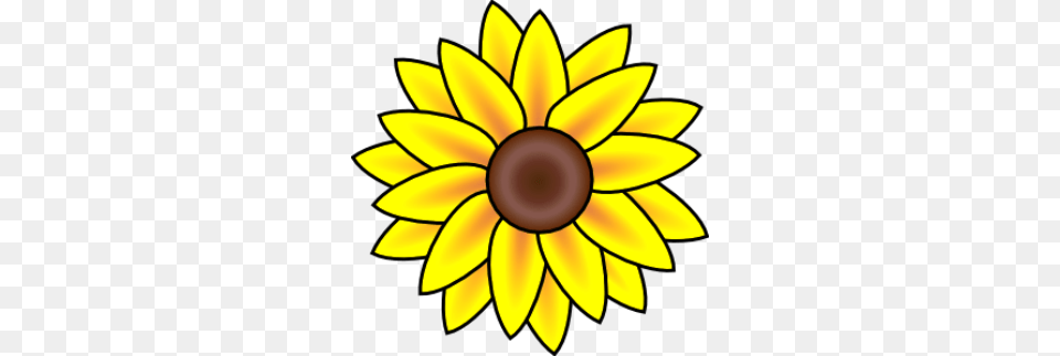 Gambar Bunga Kartun Warna Kuning Moana Art Clip, Daisy, Flower, Plant, Sunflower Png Image