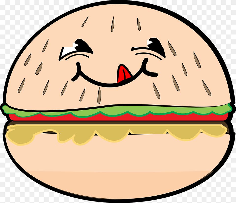Gambar Burger Kartun Lucu, Food Free Png
