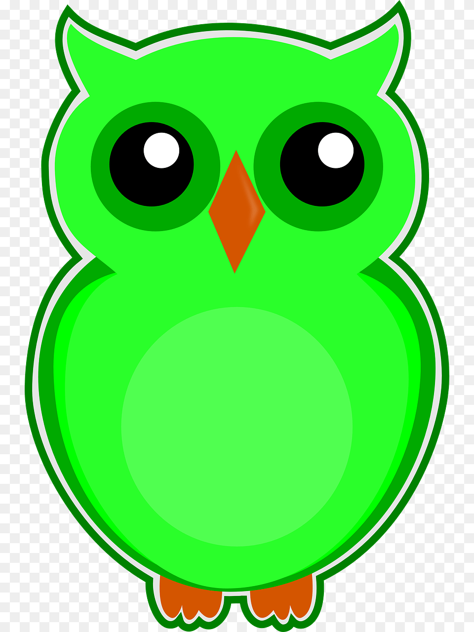 Gambar Keren Burung Hantu Kartun, Green, Baby, Person, Face Png Image