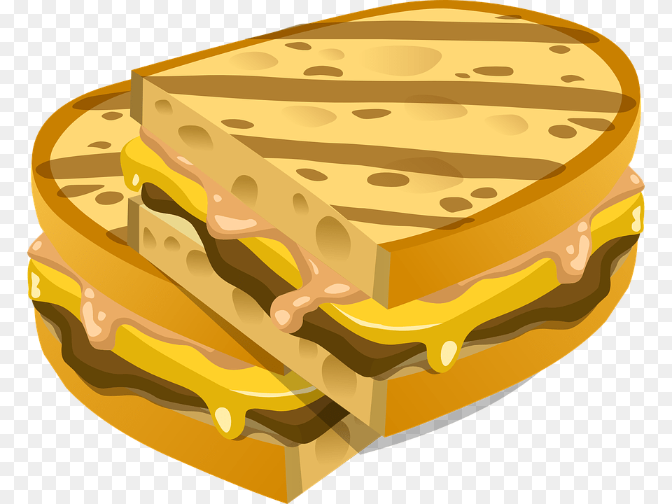 Gambar Roti Bakar Kartun, Food, Sandwich, Bread Free Png Download