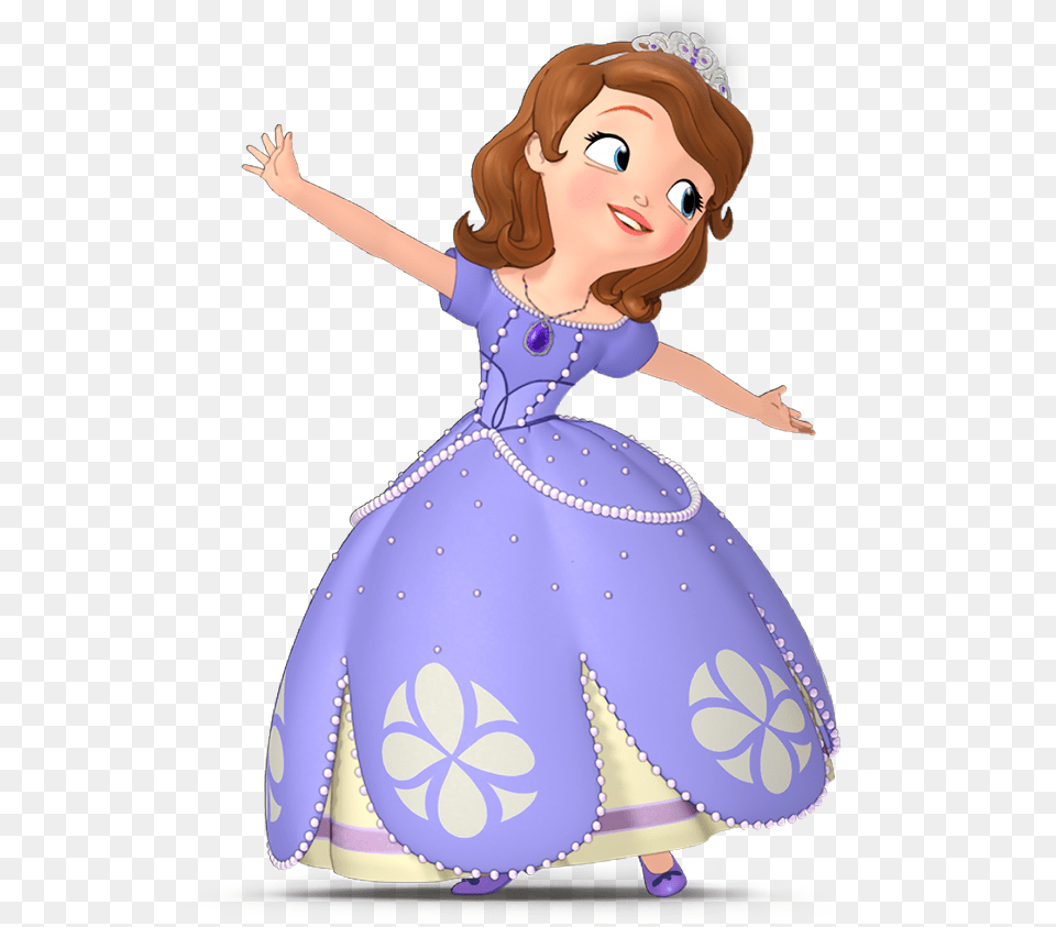 Gambar Sofia The First Princess Sophia Clip Art, Clothing, Dress, Child, Person Png Image