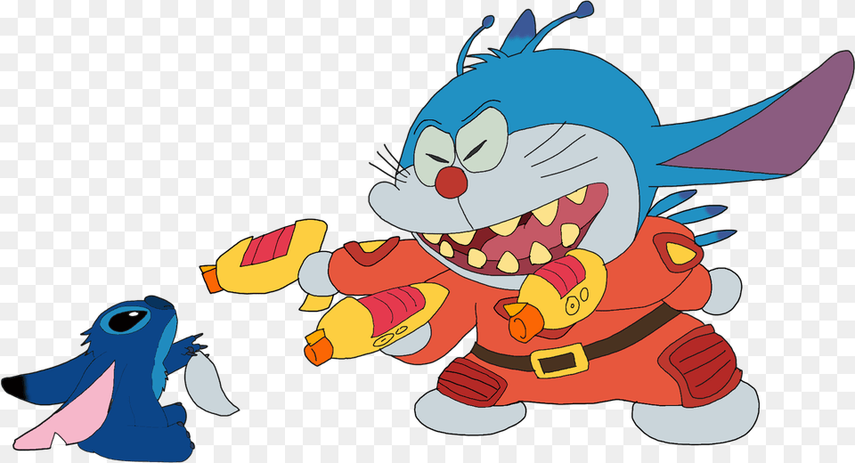 Gambar Stitch Vs Doraemon, Cartoon, Baby, Person Png Image