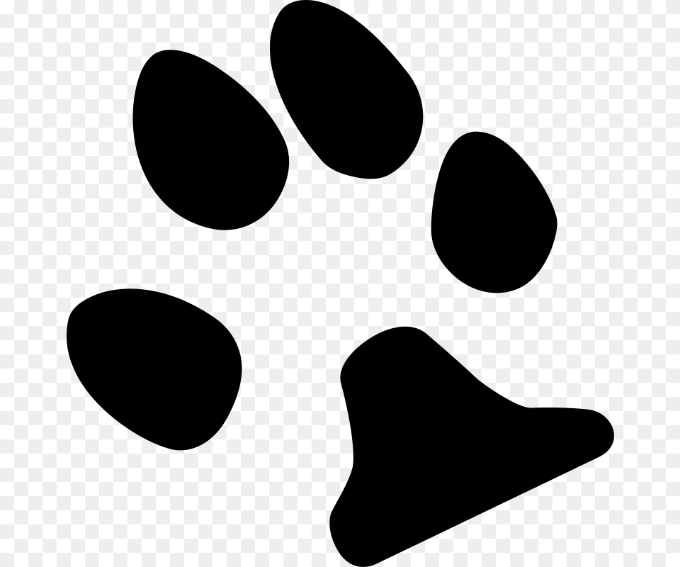 Gambar Telapak Kaki Anjing, Gray Png Image