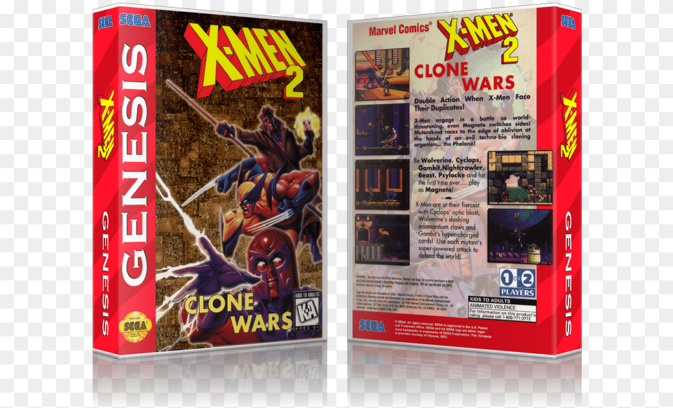 Gambit Charged Cards Jpg Library Stock X Men 2 The Clone Wars Sega Genesis Gen, Advertisement, Poster, Adult, Publication Free Transparent Png