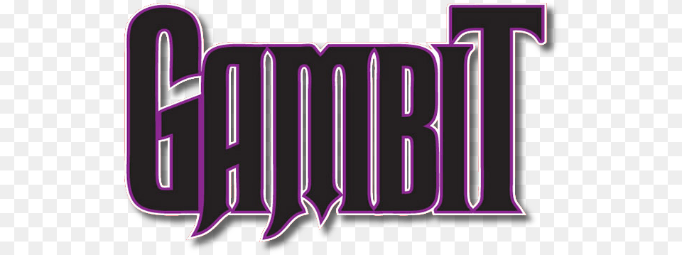 Gambit Logo Gambit, Purple, Light, Text, Scoreboard Png