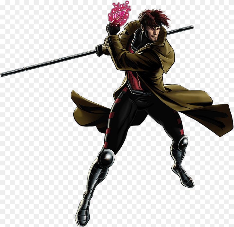 Gambito X Men Comic, Adult, Female, Person, Woman Free Png