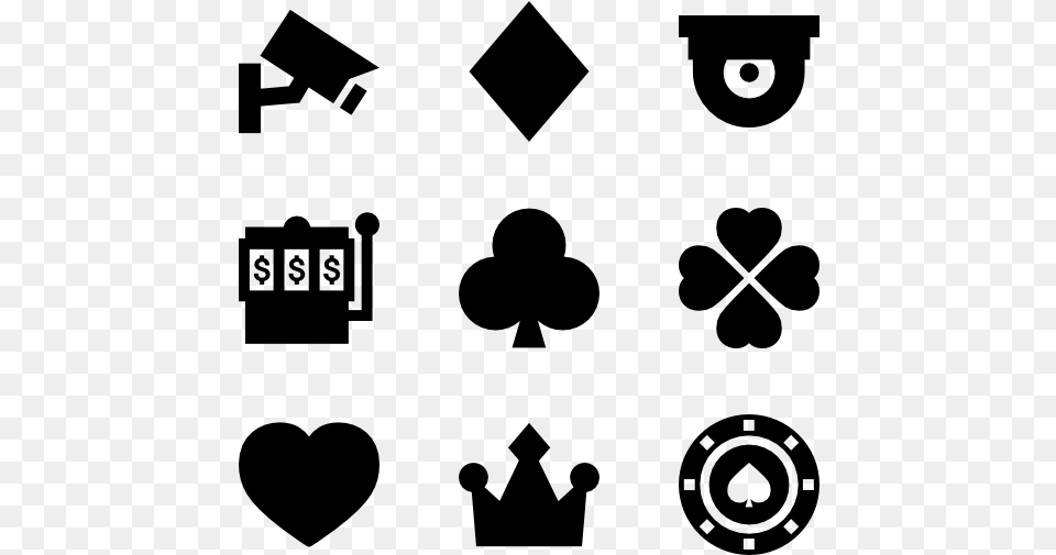 Gamble Icons Casino Transparent, Gray Free Png Download