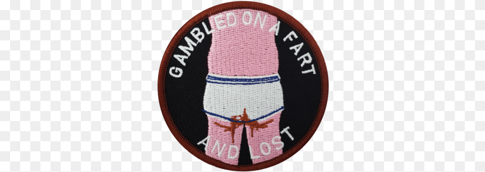 Gambled On A Fart Patch Needlework, Badge, Logo, Symbol Free Png