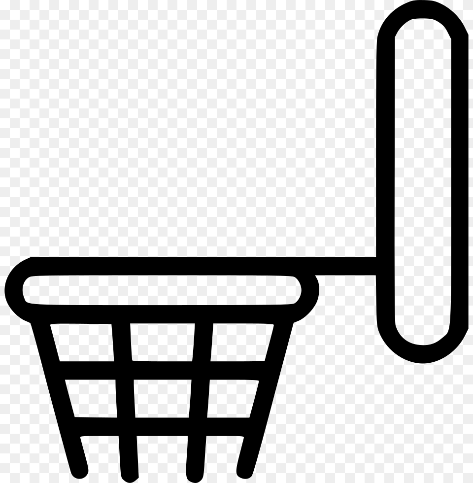 Game Basket Basketball Food Basket Icon White, Stencil, Shopping Cart, Shopping Basket Png Image