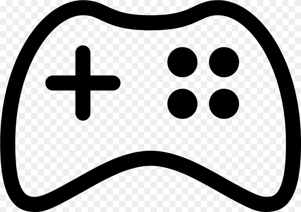 Game Controller, Gray Free Transparent Png