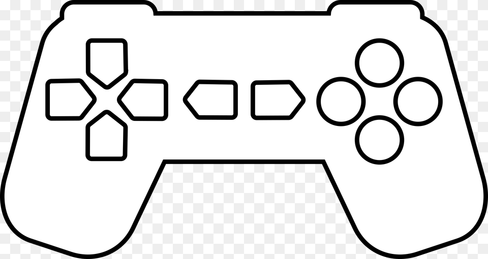 Game Controller Outline White Clip Arts Game Controller Icon White, Electronics, Joystick Free Png Download