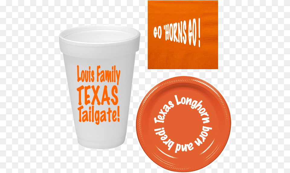 Game Day Tailgate Bundle With Foam Cups In Your Team39s Circle, Cup, Disposable Cup, Plastic Free Transparent Png