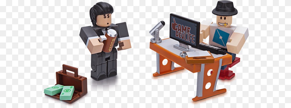 Game Dev Life Game Dev Life Roblox Toy, Box, Desk, Furniture, Table Free Png Download