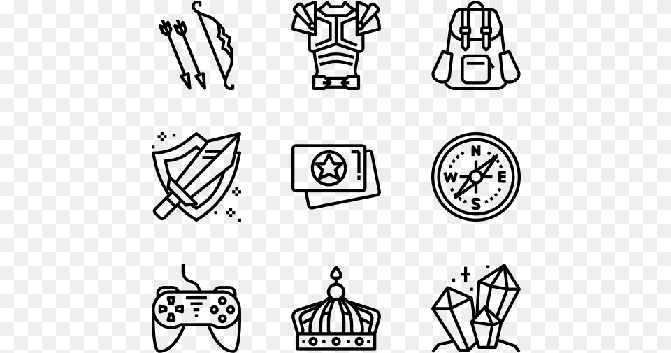 Game Elements Icon For Design, Gray Free Png Download
