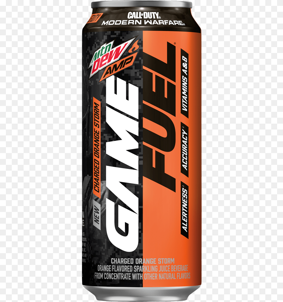 Game Fuel Charged Org Storm Mtn Dew Game Fuel, Can, Tin Png