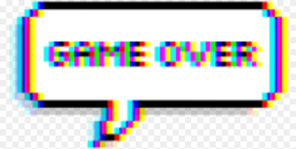 Game Gameover Glitch Tumblr Balloon Text Picsart Game Over Png