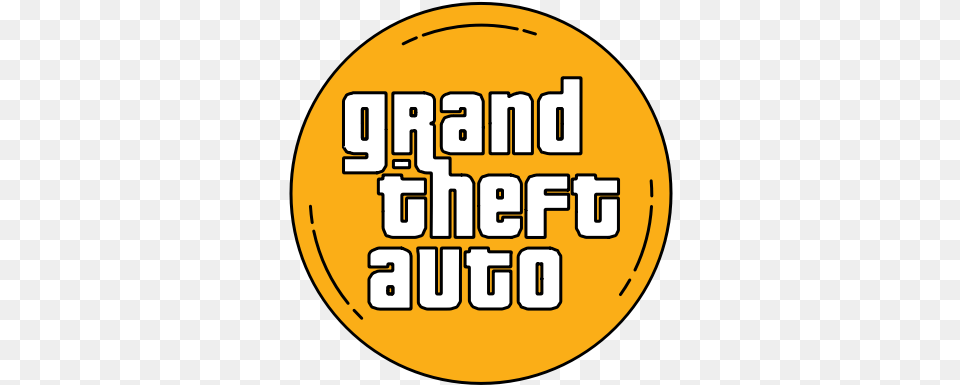 Game Gaming Grandtheftauto Gta Logo Orange Icon Gta Icon, Scoreboard, Sticker, Text Png Image