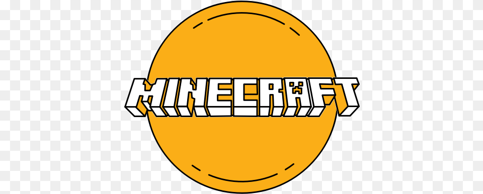 Game Gaming Logo Minecaft Orange Icon Circle, Badge, Symbol Free Png