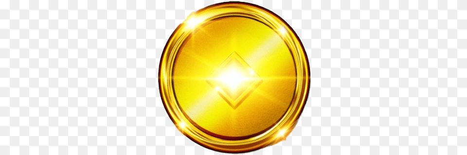 Game Gold Coin Transparent Transparent Game Coin, Disk, Sunlight, Lighting Free Png