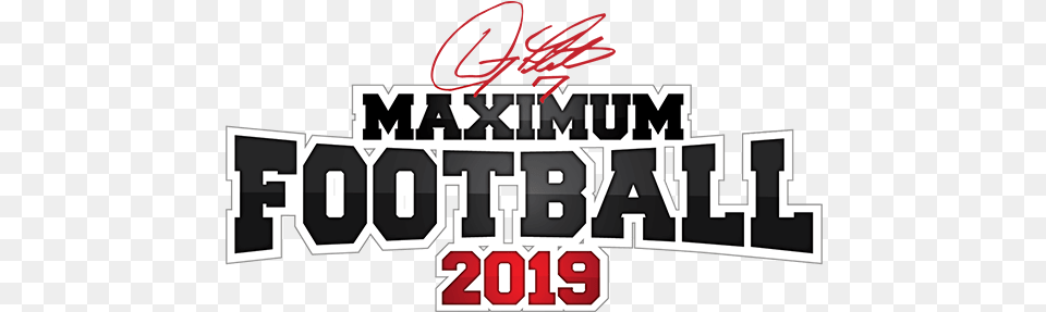 Game Info Doug Flutieu0027s Maximum Football Video Game Doug Maximum Football 2019 Logo, Scoreboard, Text Png Image