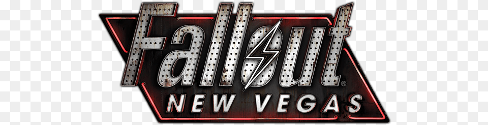 Game Logos Fallout New Vegas Logo, Blackboard, Text, Blade, Dagger Free Transparent Png