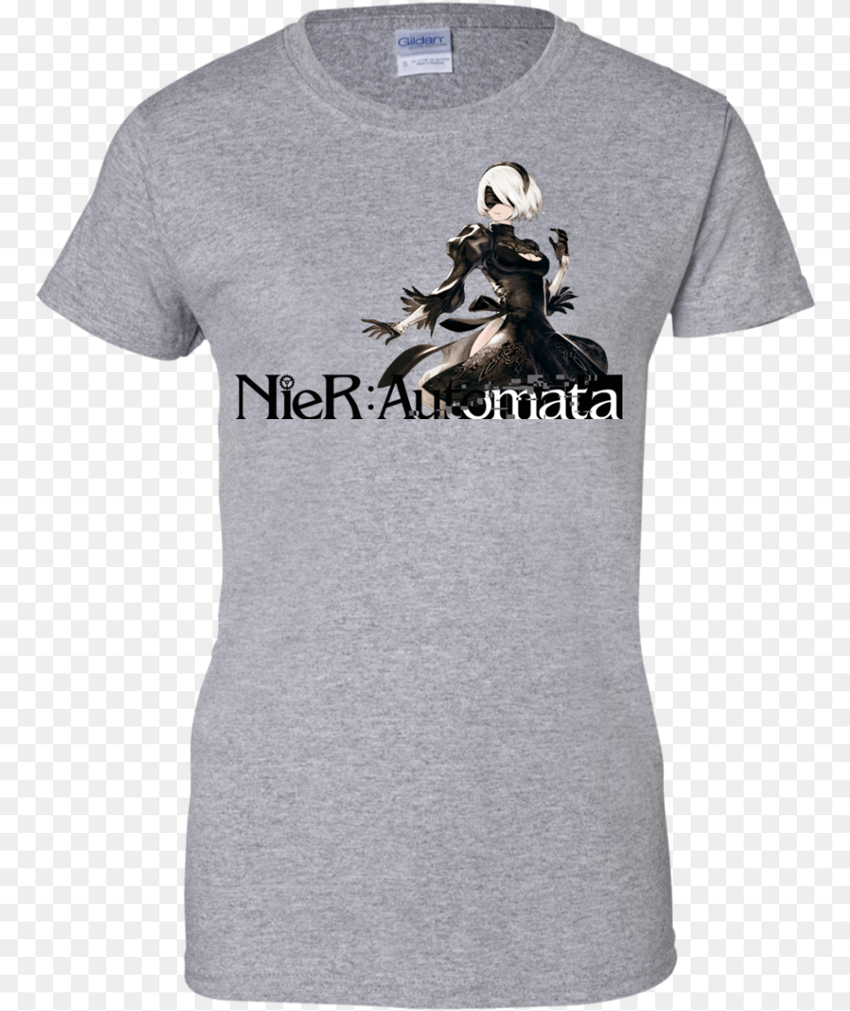 Game Nier Automata T Shirt Hoodies Tank Top Thanos Inevitable T Shirt, Adult, T-shirt, Person, Woman Free Transparent Png