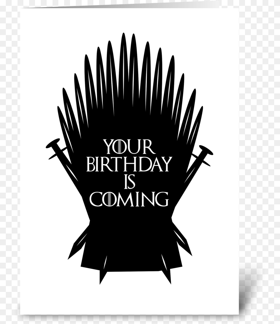 Game Of Birthdays Greeting Card Emblem, Silhouette, Stencil, Advertisement, Poster Free Png Download
