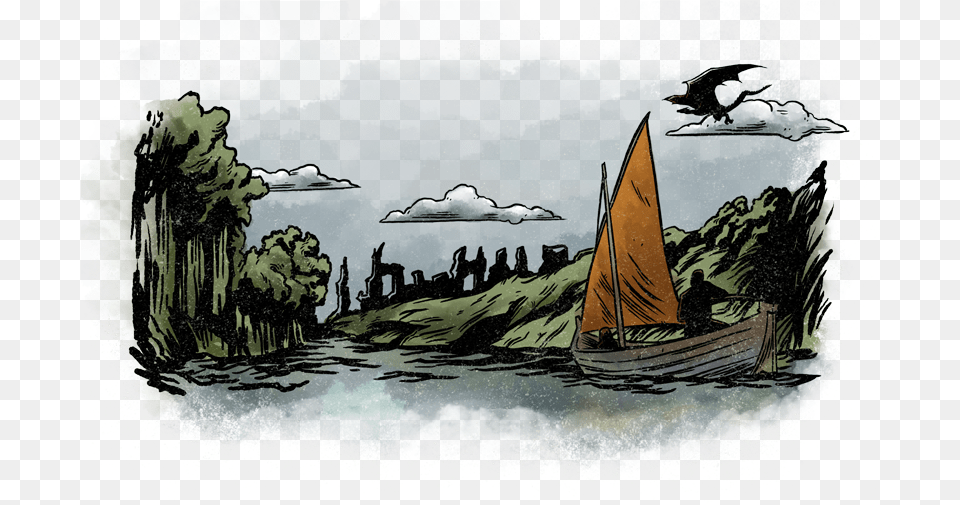 Game Of Thrones Adam Stafford Painting, Art, Boat, Sailboat, Transportation Free Png Download