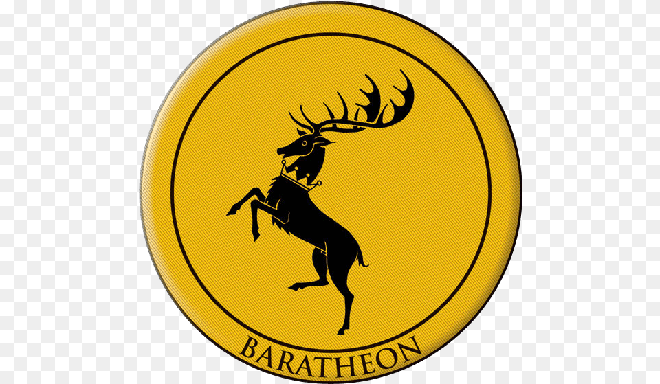 Game Of Thrones Baratheon Embroidered Patch House Baratheon, Emblem, Logo, Symbol, Animal Free Png