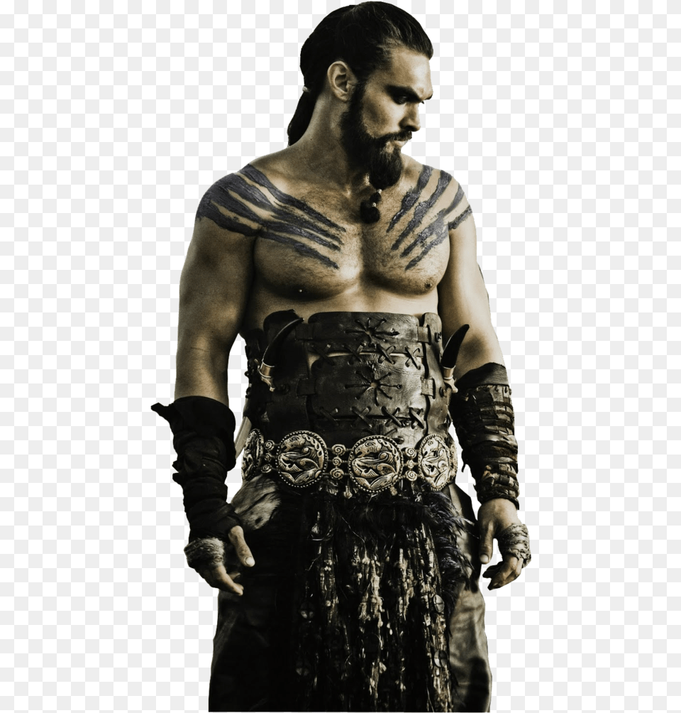 Game Of Thrones Characters When Not In The Game Khal Drogo, Tattoo, Skin, Person, Man Free Png Download