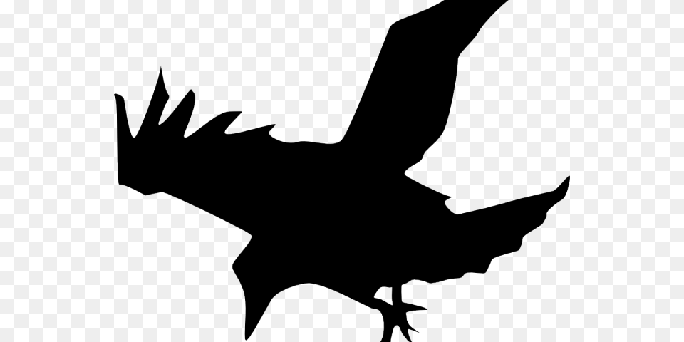 Game Of Thrones Clipart Crow, Silhouette, Animal, Bird, Vulture Free Transparent Png