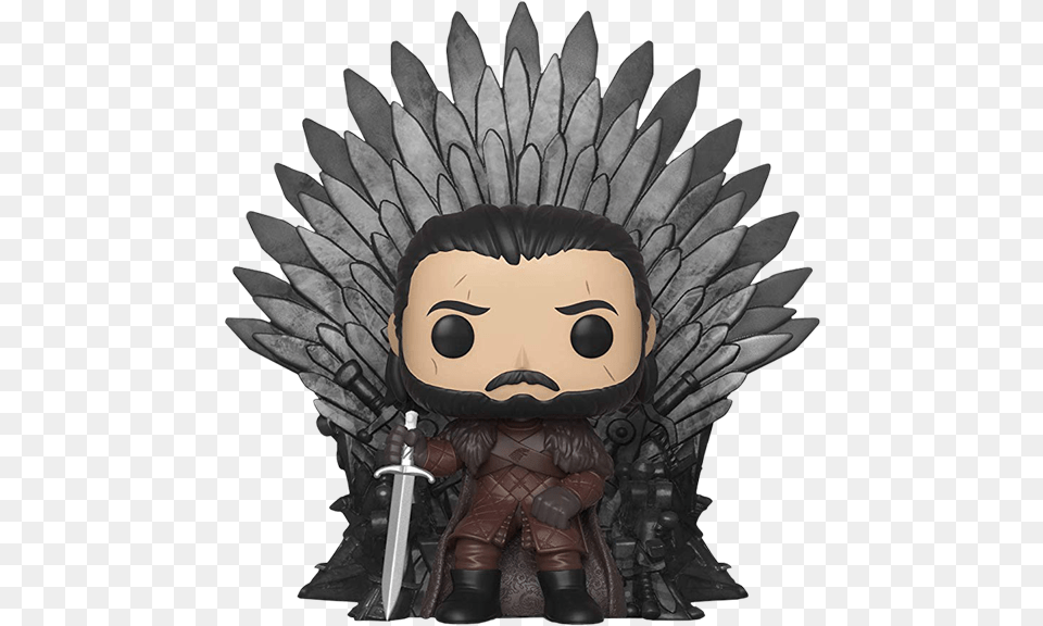 Game Of Thrones Daenerys On Iron Throne Funko, Sword, Weapon, Face, Head Free Png Download