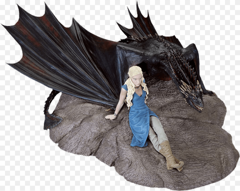 Game Of Thrones Daenerys Drogon 7 Game Of Thrones Statue Daenerys Drogon, Adult, Bride, Female, Person Free Transparent Png