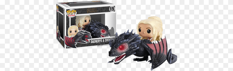 Game Of Thrones Daenerys With Drogon Pop Ride Vinyl Figure Got Funko Rides, Baby, Person, Face, Head Free Transparent Png