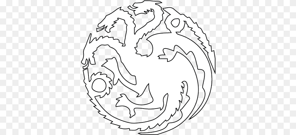 Game Of Thrones Dragon Logo, Stencil, Head, Person, Baby Free Png Download