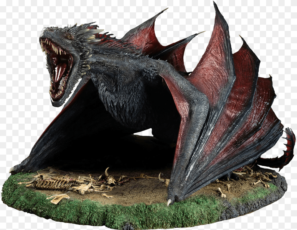 Game Of Thrones Drogon 16th Scale Diorama Statue By Game Of Throne Statue, Animal, Dinosaur, Reptile, Dragon Png