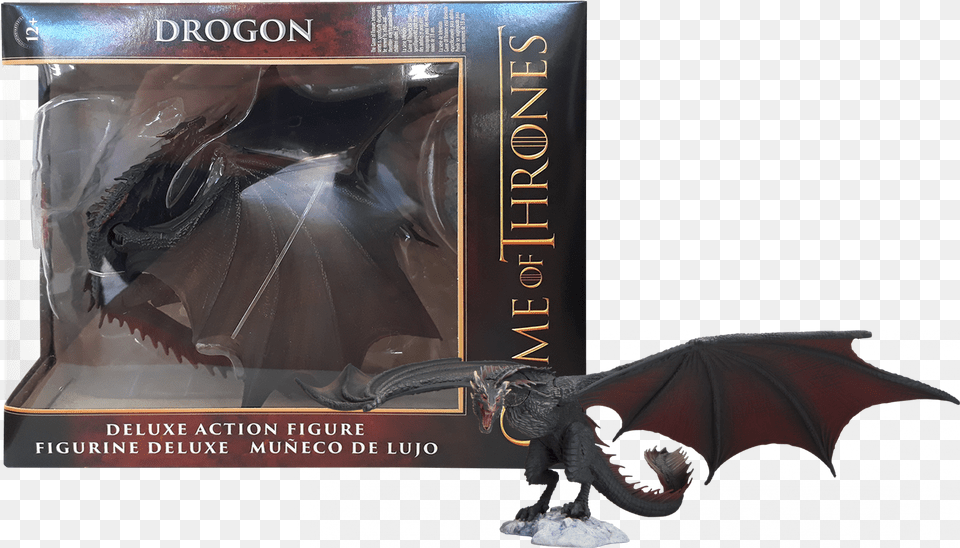Game Of Thrones Drogon Deluxe 10u201d Action Figure By Game Of Thrones Drogon Figure, Animal, Dinosaur, Reptile Png Image