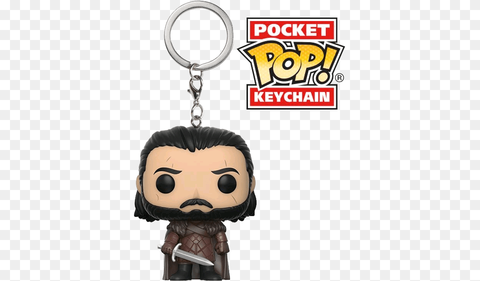Game Of Thrones Funko Keychain Jon Snow, Book, Comics, Publication, Accessories Free Transparent Png