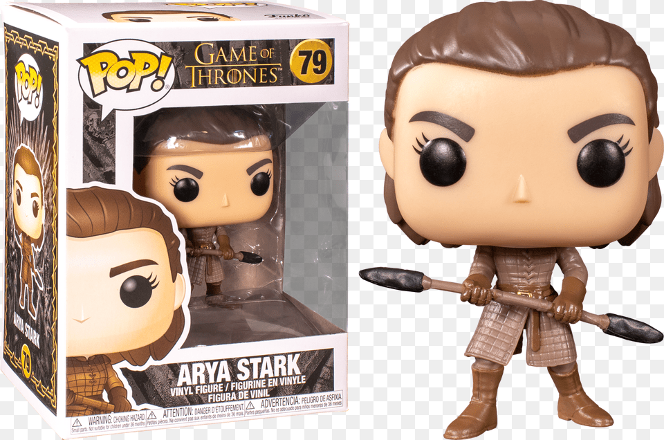 Game Of Thrones Funko Pop Arya Stark, Doll, Toy, Face, Head Free Transparent Png