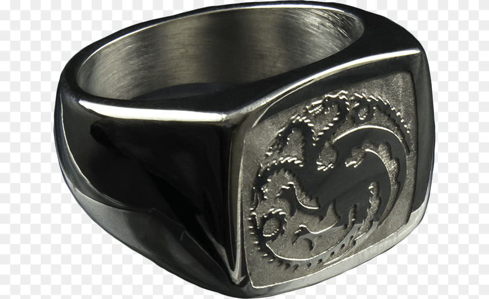 Game Of Thrones Game Of Thrones Targaryen Sigil Ring Size, Accessories, Jewelry, Silver Png Image
