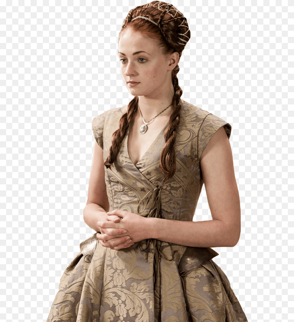 Game Of Thrones Hairstyles Sansa, Formal Wear, Person, Clothing, Dress Png Image