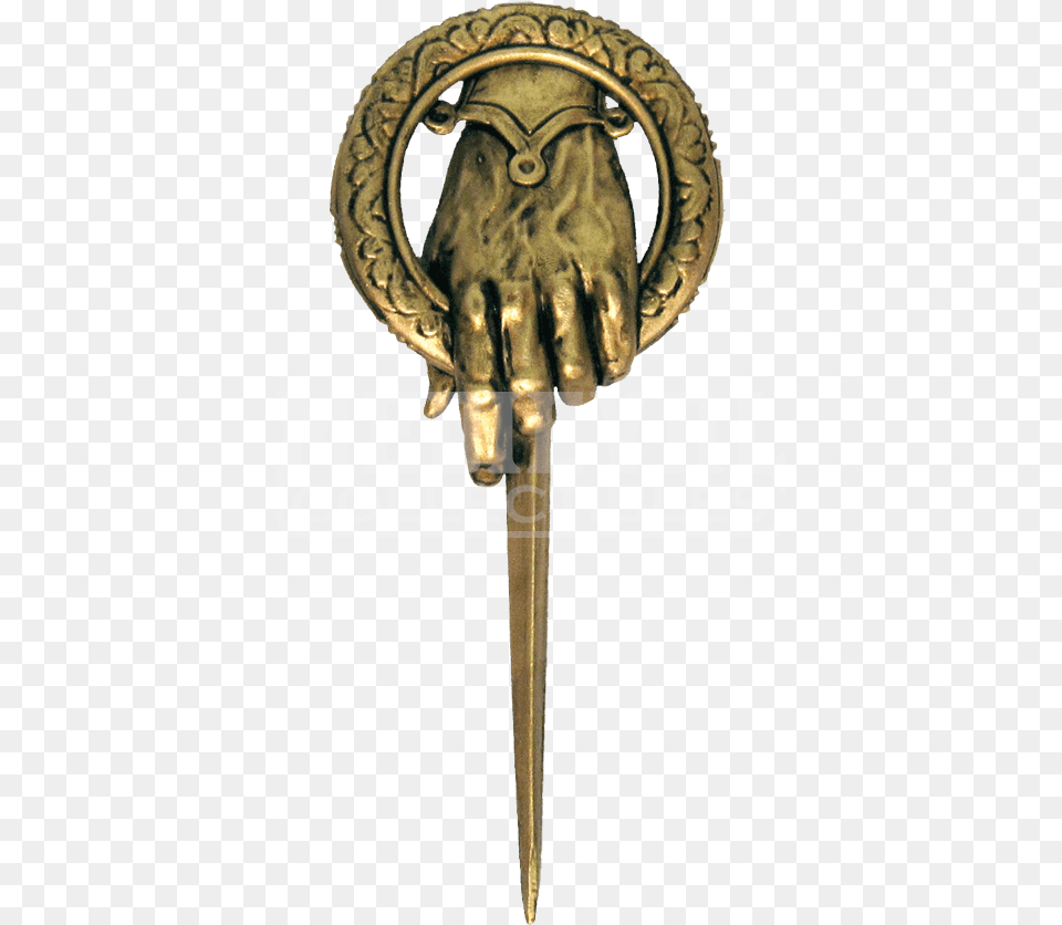 Game Of Thrones Hand Of The King Metal Pin Game Of Thrones Hand Of King Pin Badge, Bronze, Weapon, Blade, Knife Png Image