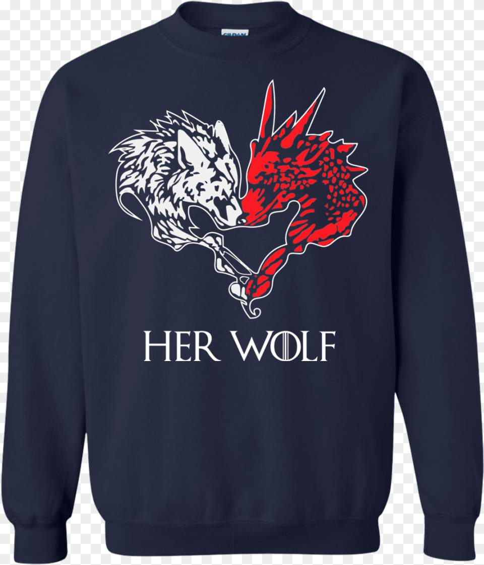 Game Of Thrones Her Wolf Shirt Hoodie Tank South Park Christmas Sweater, Clothing, Knitwear, Sweatshirt, T-shirt Free Transparent Png