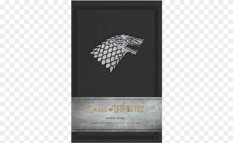 Game Of Thrones House Stark Ruled Pocket Journal, Logo, Book, Publication, Animal Free Transparent Png