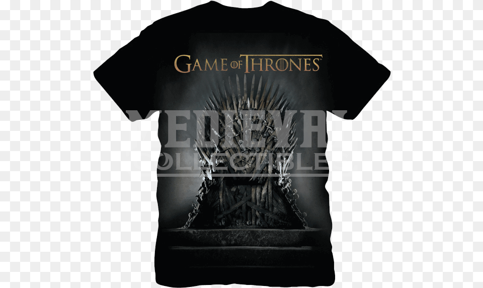 Game Of Thrones Iron Throne Tv Series Game Of Thrones, Clothing, T-shirt, Shirt, Adult Free Transparent Png